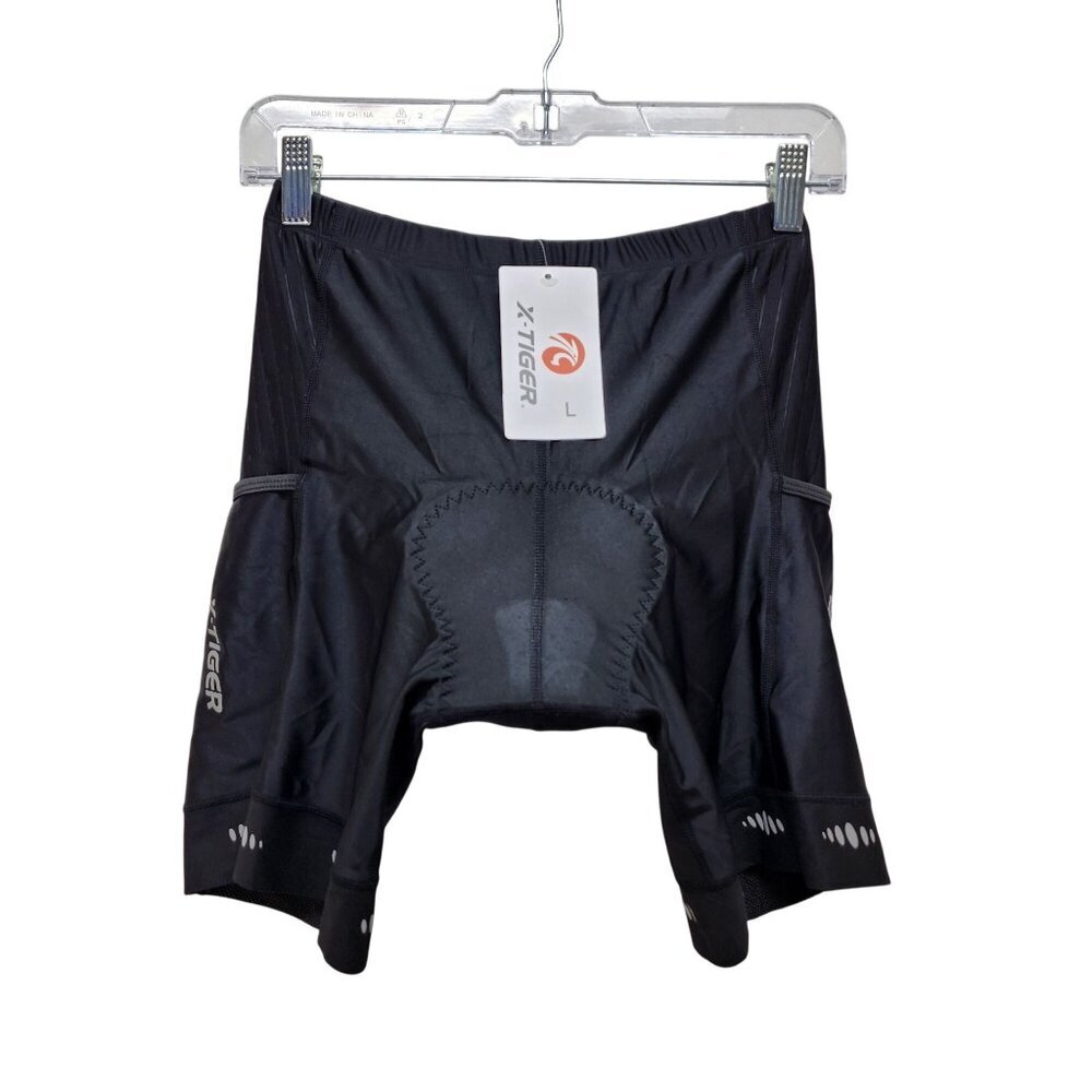 X-Tiger Womens Cycling Shorts With Gel Padding - Black Size L